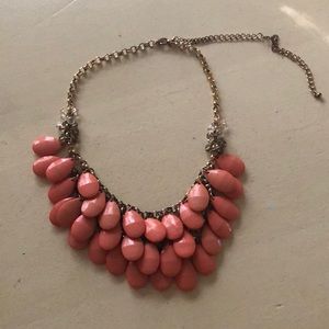 Coral pink boutique bubble necklace